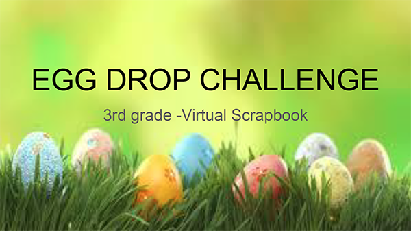 Egg Drop STEM Project Scrapbook Cover